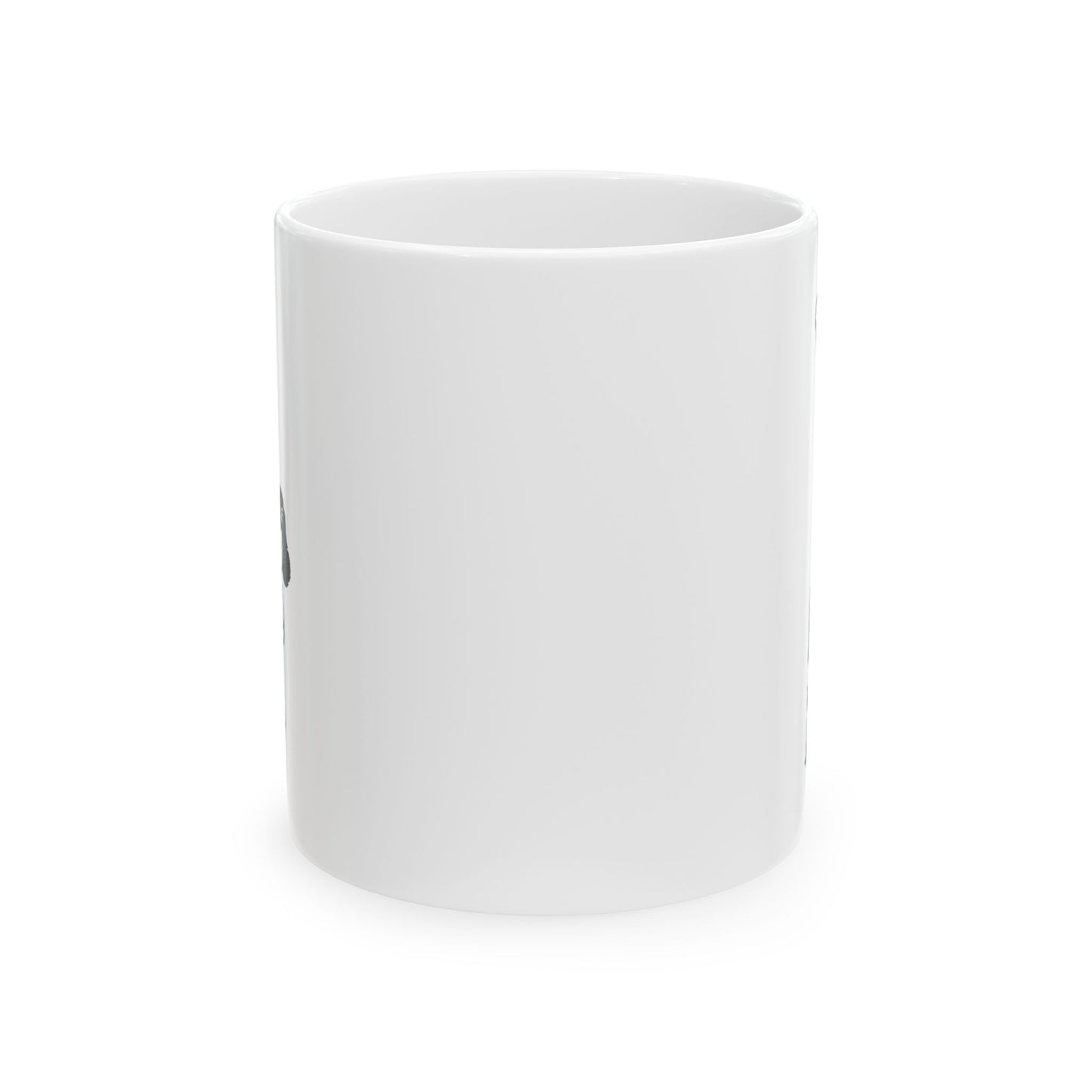 Femlin White and Black Vintage Inspired Ceramic Mug - 11oz, 15oz