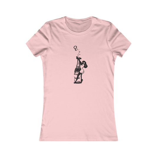 Femlin Popping Champagne Bottle - Women's Favorite Tee