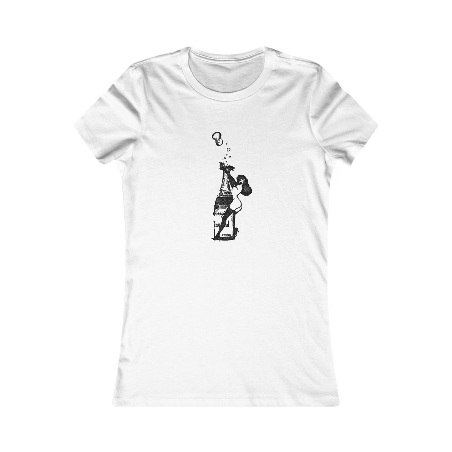 Femlin Popping Champagne Bottle - Women's Favorite Tee